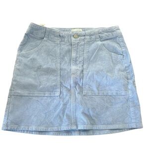 Sunday Best Aritzia light blue corduroy mini skirt (4)